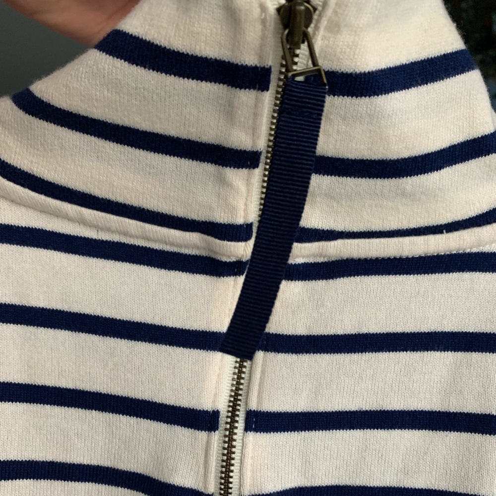 NWT Vineyard Vines Striped Funnel Neck Dress - Picture 5 of 11